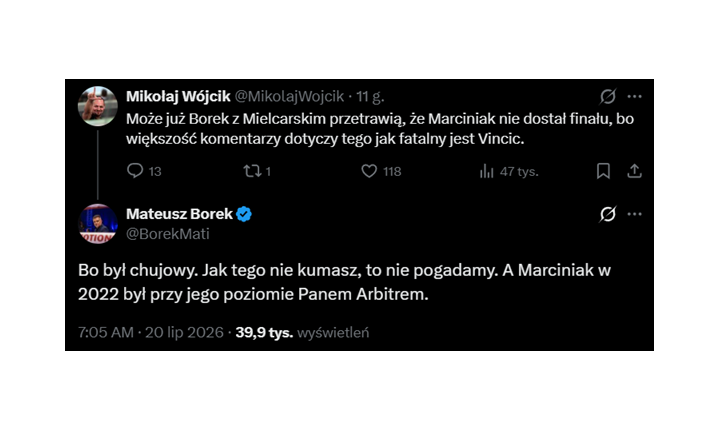 HIT! Tak Mateusz Borek PODSUMOWAŁ pracę Slavko Vincicia XD